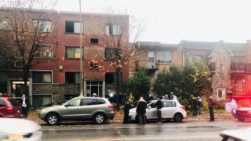 蒙特利尔一栋公寓发生火灾，导致20人无家可归-1.jpg