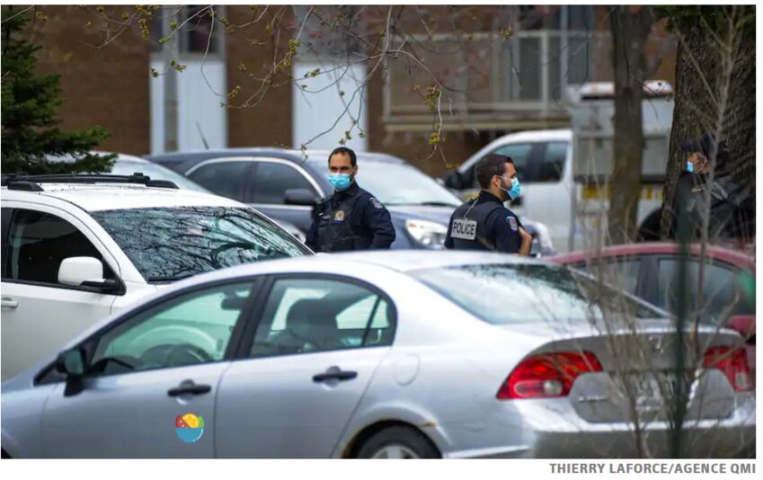 蒙特利尔南岸一女子遭到武力袭击，大批警员和特警队出动-4.jpg