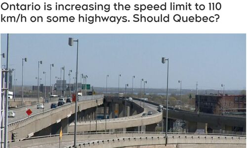 魁省会效仿吗？安省将提高一些高速公路的限速