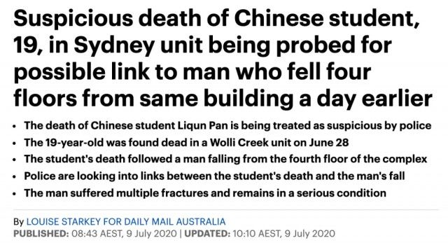 悉尼19岁中国女留学生横尸公寓 死因成谜-5.jpg