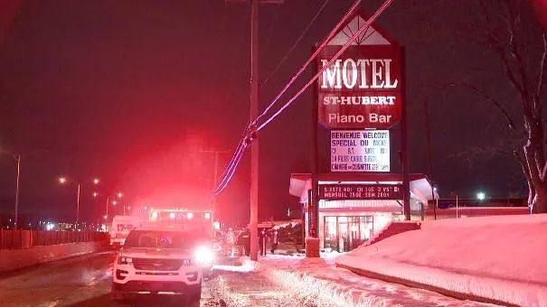 蒙特利尔南岸一家汽车旅馆遭到纵火，警方逮捕一名男子-2.jpg