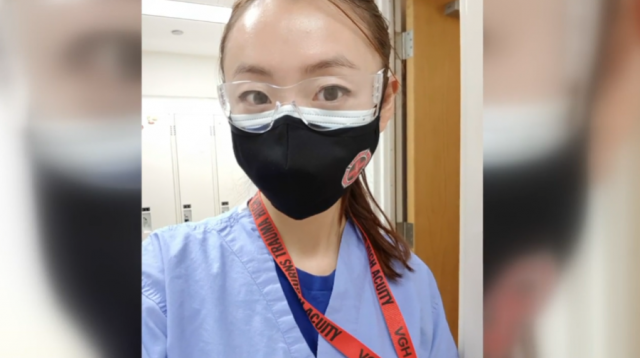 加拿大华裔女护士手撕反疫苗海报被骂回中国去-5.png