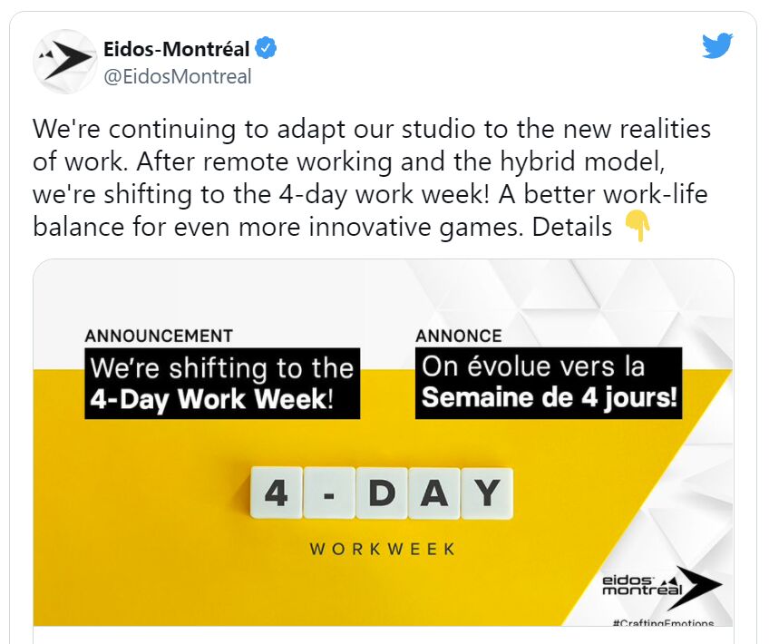 爽！蒙特利尔著名游戏公司宣布 每周只工作4天 薪水不减！-2.jpg