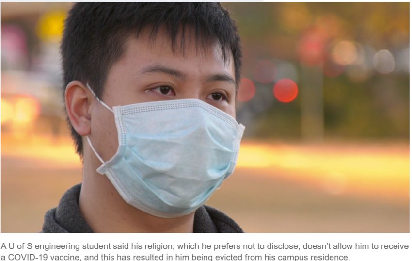 加拿大中国留学生没打疫苗 被学校驱逐，不满声称这是歧视-6.jpg