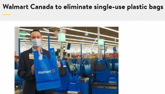 加拿大沃尔玛超市官宣：不再提供塑料袋-1.jpg