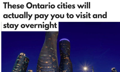 这是真的：安省一些城市出钱请人来旅游