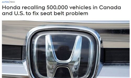 华人车主注意！本田召回50万辆Honda、Acura热销车型