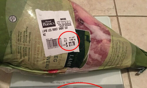 一只羊腿分量差了1公斤：网友投诉西人超市缺斤短两