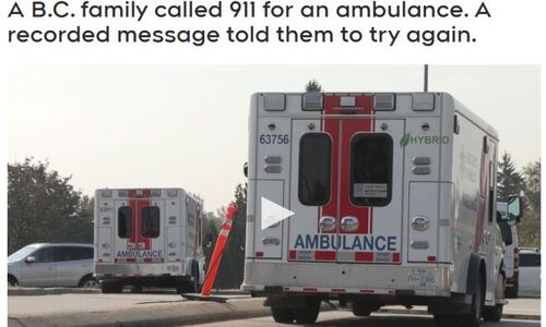 加拿大男子拨911呼叫急救车 却被告知：过一会再打