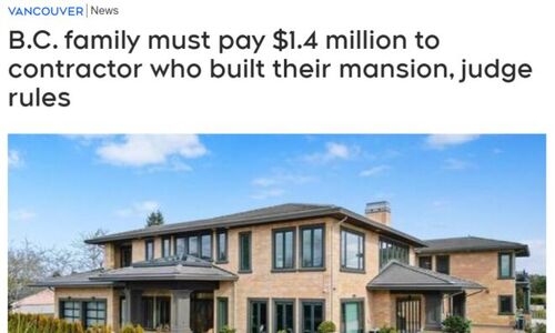 加拿大华人夫妇花$450万建豪宅被告上法庭！要赔$140万