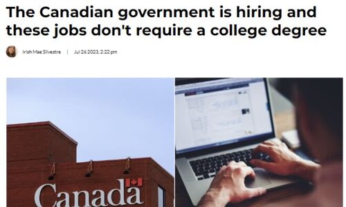 加拿大政府5个工作招人：年薪高达$10万！无需大学学位