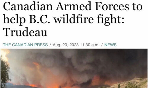 加拿大山火进展：总理下令军队协助