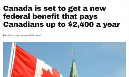 加拿大政府要发一项全新福利金：每年最高$2400