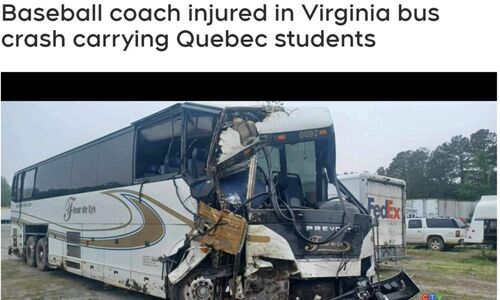 魁省学生乘坐的大巴在美国发生车祸