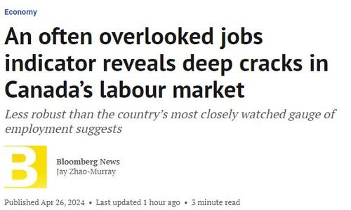 一项被忽视的就业指标 揭示加拿大劳动力市场裂痕