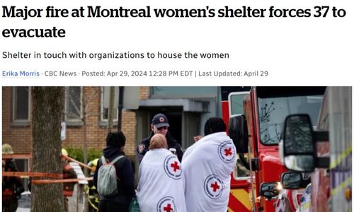蒙特利尔女子庇护所发生五级大火 37人被迫撤离