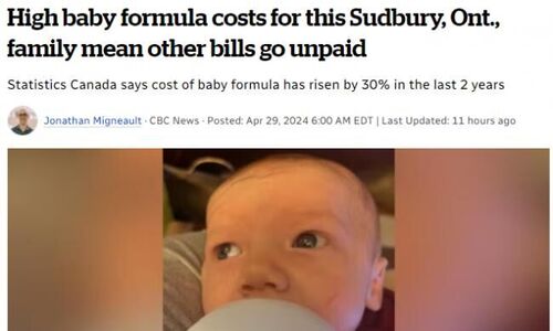 加拿大的婴儿奶粉2年上涨30% 都没钱付电话费了