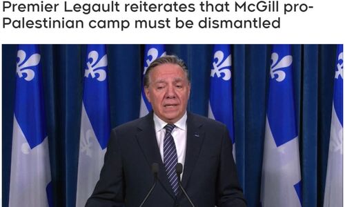 魁省省长重申 必须拆除麦大校园内的营地
