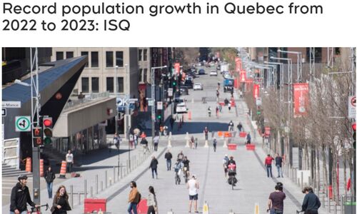 魁省各地人口出现异常增长 尤其蒙特利尔！