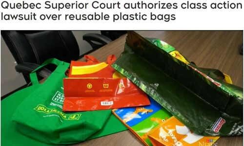 魁省高等法院批准一项集体诉讼 买过这些袋子的人都能参加