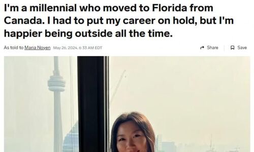 加拿大华裔妹子辞去高薪工作 移居美国乐不思蜀