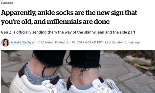 在加拿大还穿踝袜证明你已经老了 现在流行...