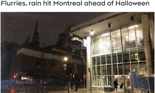 蒙特利尔迎来今冬第一场降雪 司机别忘了这事！