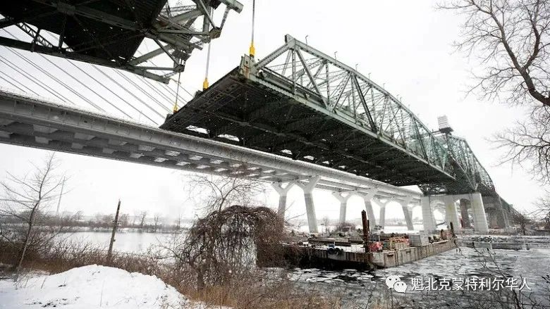 蒙特利尔老Champlain大桥中心部分消失了 加拿大史上首次大规模拆除工程 ... ...