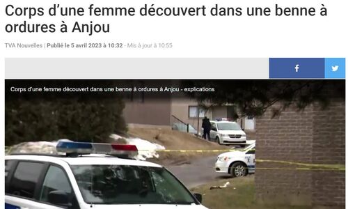 惊悚！蒙特利尔一个垃圾箱中 今早发现一具女尸