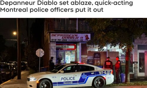 蒙特利尔一家便利店遭到纵火