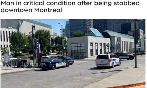 蒙特利尔市中心繁忙路口 一人被刺身亡 ，​男子故意开车撞向一群人 6人受伤 ...