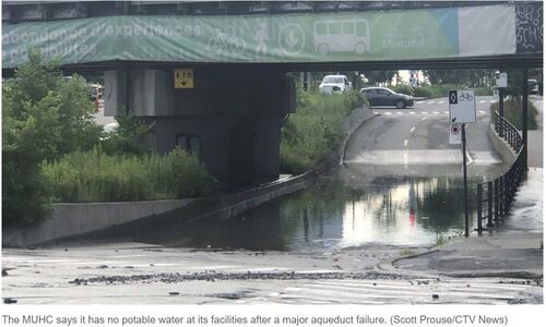 避开这里！蒙特利尔主要水管破裂 道路关闭 医院受重大影响