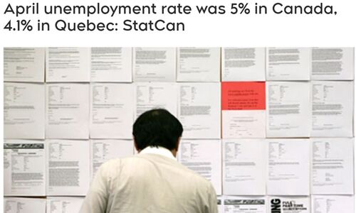 4月加拿大就业人数增加4.1万，魁北克市失业率全国最低