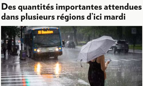 高温后 蒙特利尔等魁省多地大暴雨 环境部警告 或致山洪暴发、洪水、山体滑坡... ... ...