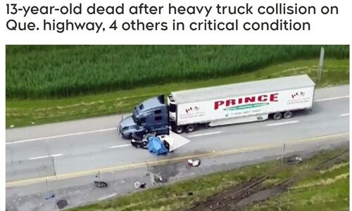 蒙特利尔西南高速公路重大车祸 1人死亡 4人情况危急