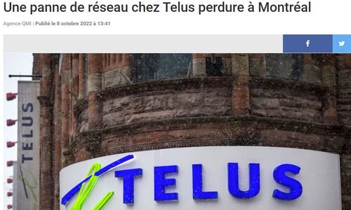 Telus网络故障 蒙特利尔许多客户受到影响