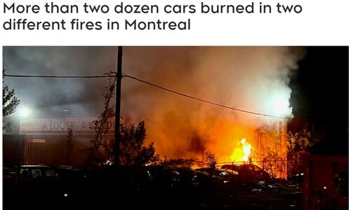 蒙特利尔凌晨接连发生两起纵火事件 约30辆汽车被大火烧毁