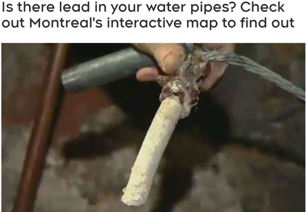 快查家中水管有没有铅！蒙特利尔市刚刚推出实用地图