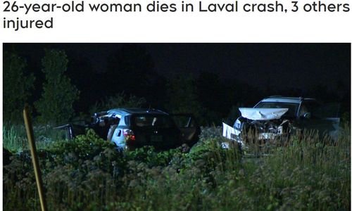 蒙特利尔北岸发生严重撞车事故 1死3重伤