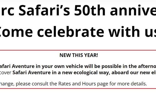 蒙特利尔附近的Safari动物园 正在庆祝开园50周年