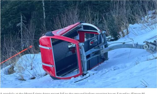 魁省著名滑雪场发生缆车坠落事故