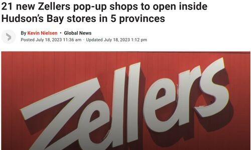 加拿大各省将新增21家Zellers快闪店 魁省也有几家
