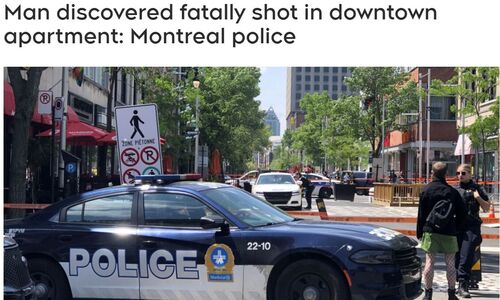 蒙特利尔市中心公寓内男子被枪杀身亡