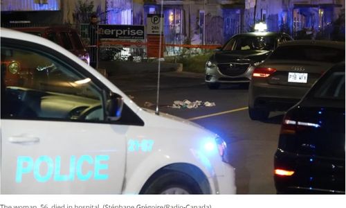 蒙特利尔市中心一名女子过街 被一辆汽车撞死