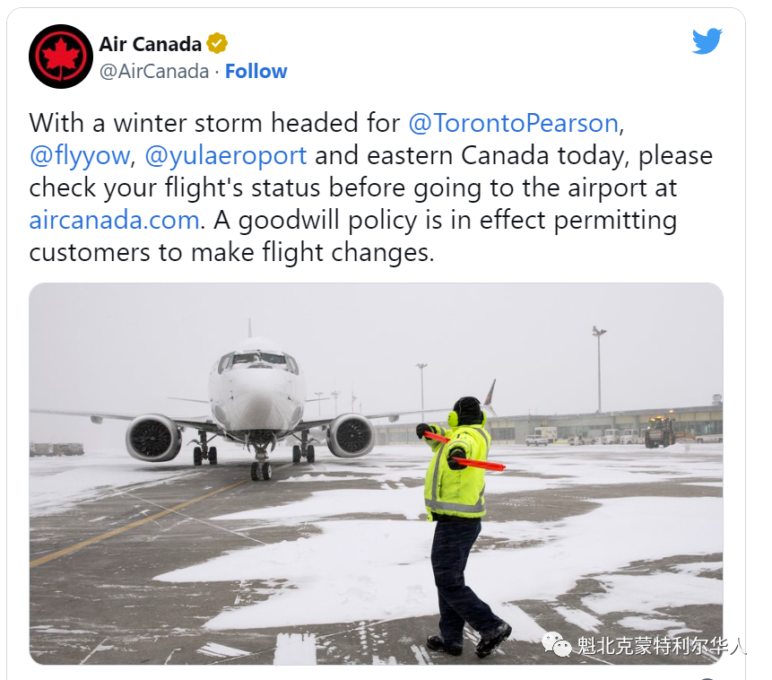 做好准备！蒙特利尔等魁省多地持续36小时大雪 气温急降，许多航班被取消或延误 ...