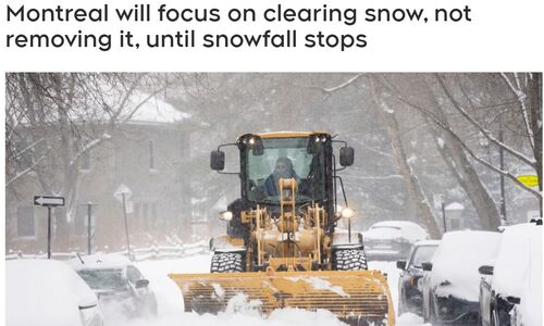 雪下不停！蒙特利尔雪暴后还要迎更多降雪！市政府决定暂停除雪 ... ...