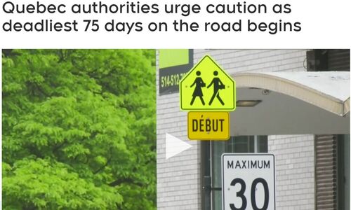 司机小心！魁省道路一年中最致命的75天即将开始