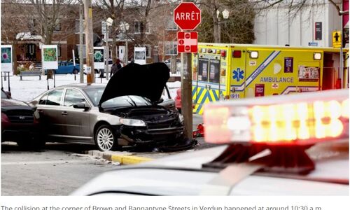 蒙特利尔Verdun区一名司机车祸中身亡 撞车后又撞上行人