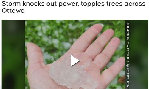 蒙特利尔严重雷暴预警：暴雨狂风 大冰雹 甚至龙卷风，首都地区房屋被损坏、大树被吹倒 ...