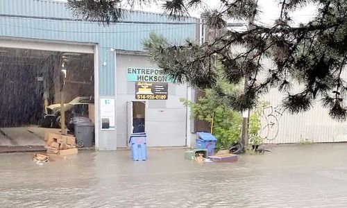 蒙特利尔遭到强降雨袭击 Verdun这里再次被淹